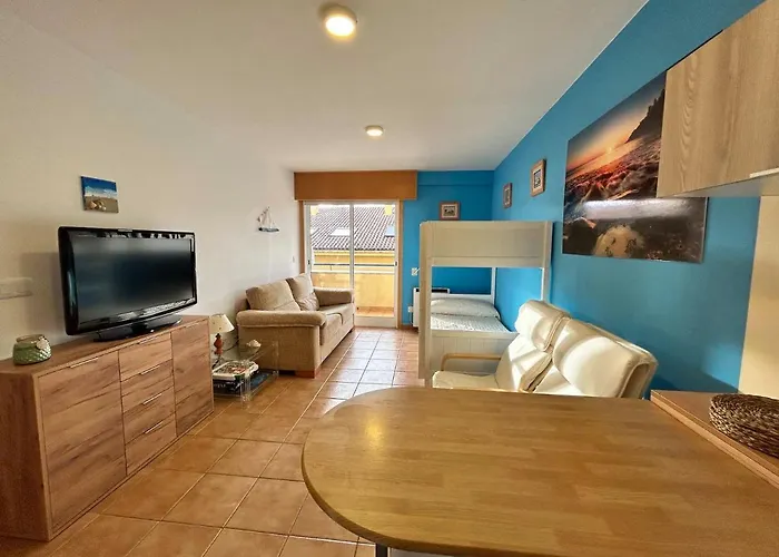 Apartamento Portosin Con Piscina Al Lado De La Playa